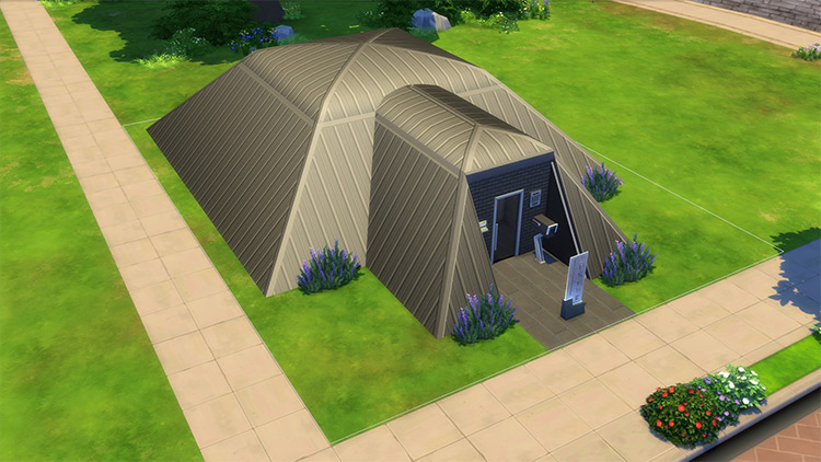 Safe Tec Comfy Bunker Lot / Sims 4 CC