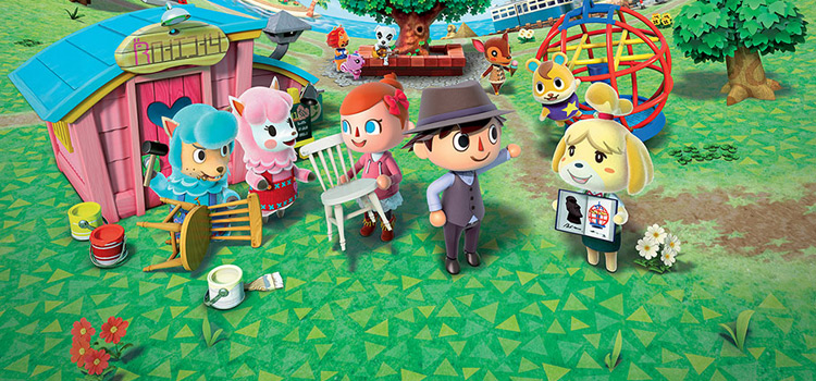 Animal Crossing official town artwork