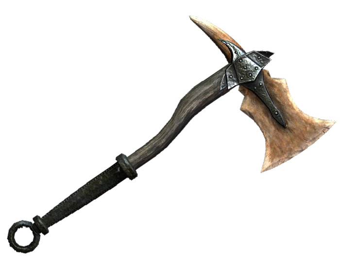 skyrim daedric war axe