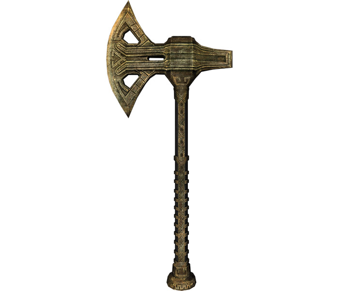 Dwarven War Axe in Skyrim