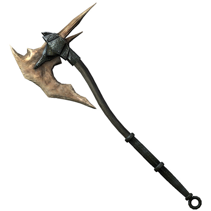 Dragonbone Battle Axe in Skyrim