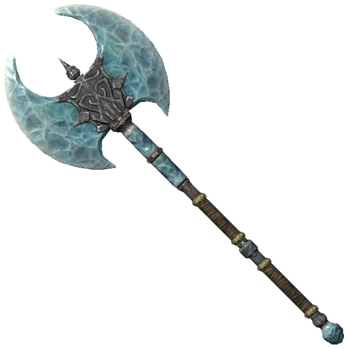 Stalhrim Battle Axe in Skyrim