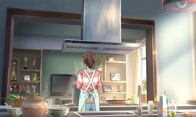 AI Art Generator: Cozy anime kitchen