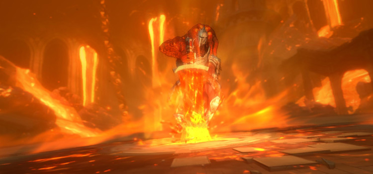 Flame Knight Ras Boss Cutscene in NNK:CW