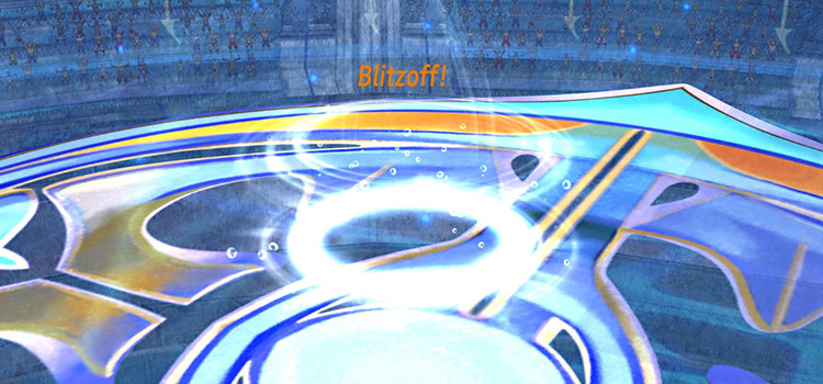 Starting of a blitzball match in FFX HD