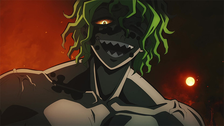 Gyutaro in Demon Slayer anime