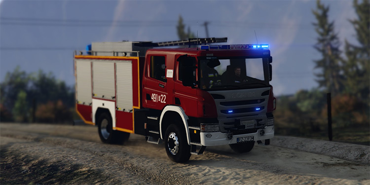 Scania P360 Fire Truck / GTA5 Mod