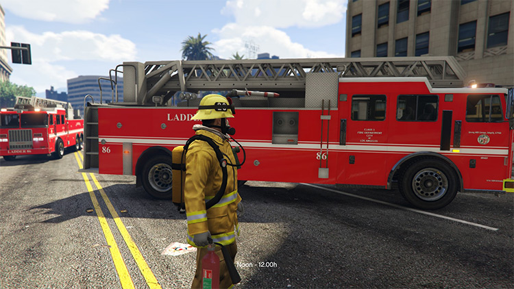 gta 5 ladder fire truck