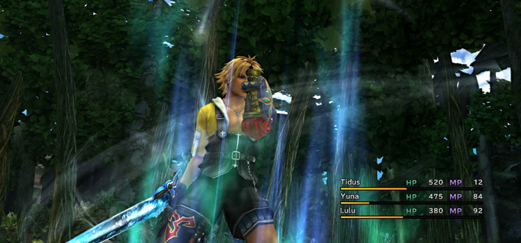 Tidus using Cheer in FFX HD