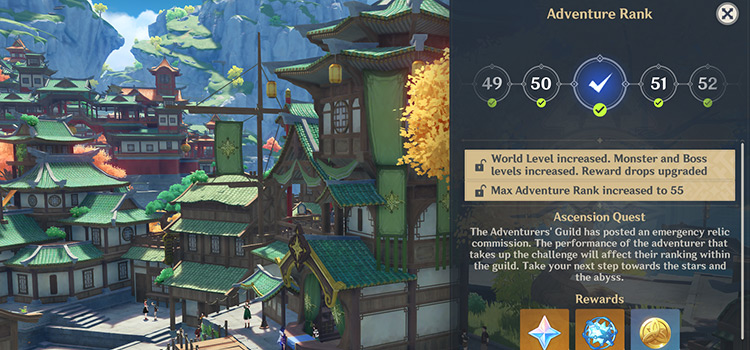 Ascension Quest Screen in Genshin Impact