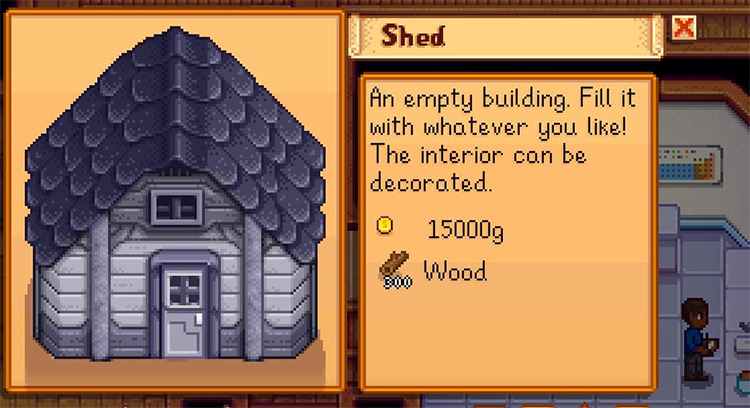 Slate Shed Recolor / Stardew Valley Mod