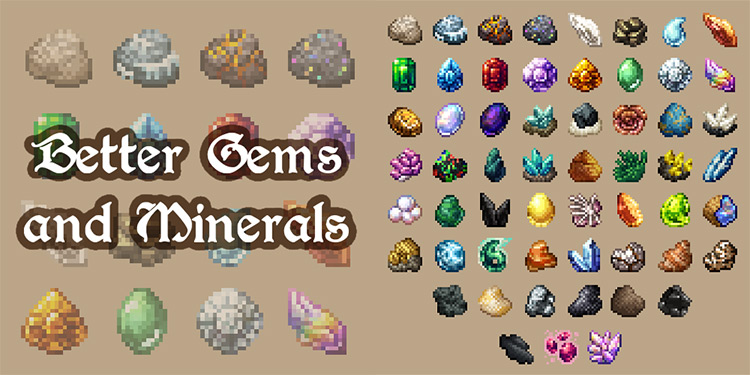Better Gems and Minerals / Stardew Valley Mod