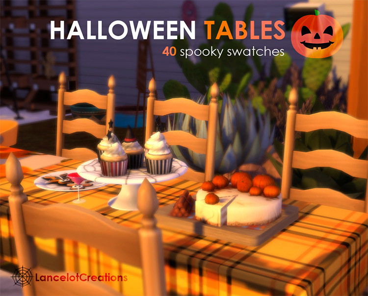 Halloween Tablecloths / Sims 4 CC