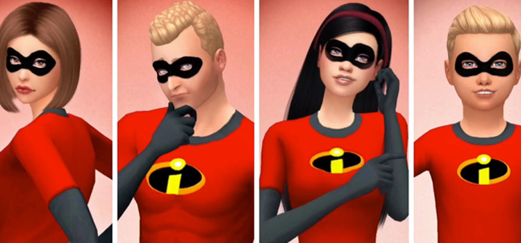 The Incredibles CAS CC for The Sims 4