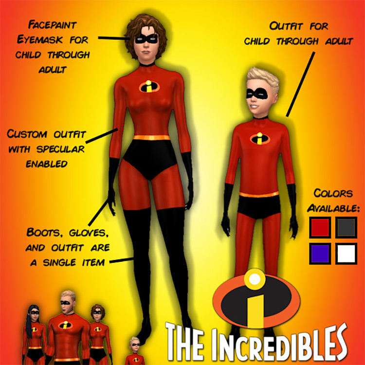 The Incredibles Simblreen 2019 Trick or Treat Collection by igorstory / TS4 CC