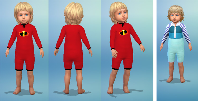 The Incredibles Toddler Onesie by mcrudd / TS4 CC