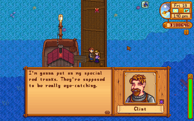 Happy Clint / Stardew Valley Mod