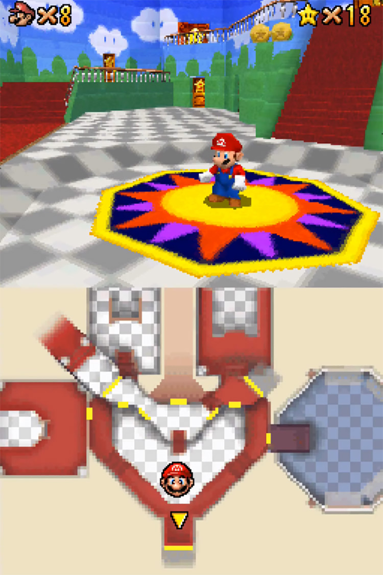 Super Mario 64 DS (2004) gameplay screenshot