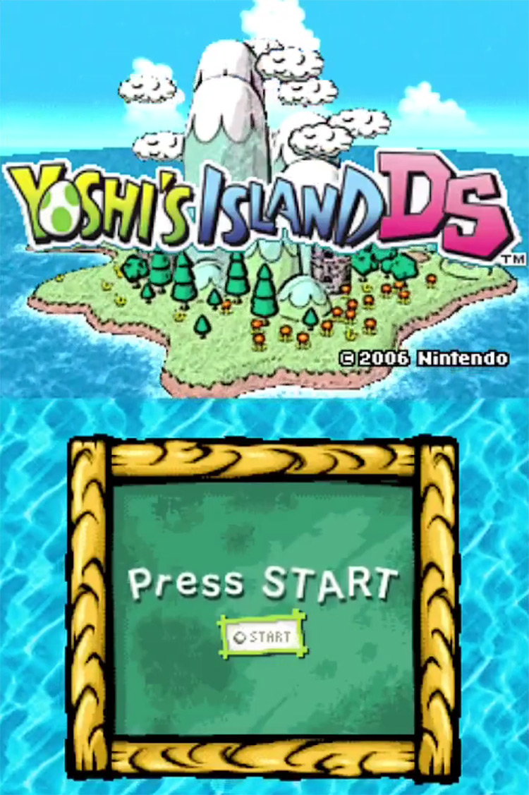 Yoshi's Island DS (2006) gameplay screenshot
