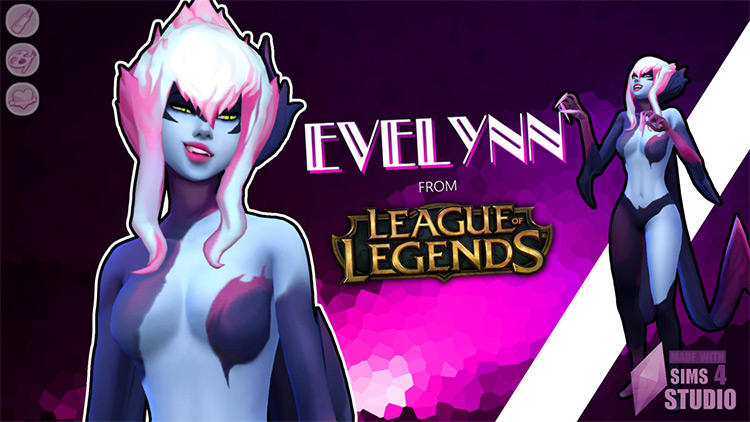 Evelynn from League of Legends / Sims 4 CC