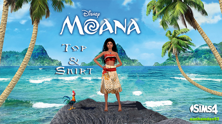 Disney Moana & Hawaii Collections by aanhamdan93 / Sims 4 CC