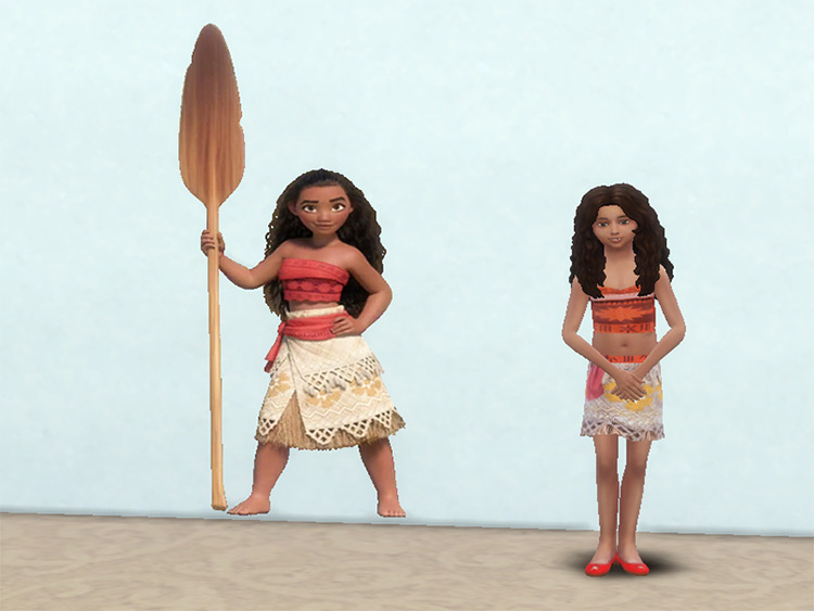 Moana Dress by Arisha 214 / Sims 4 CC