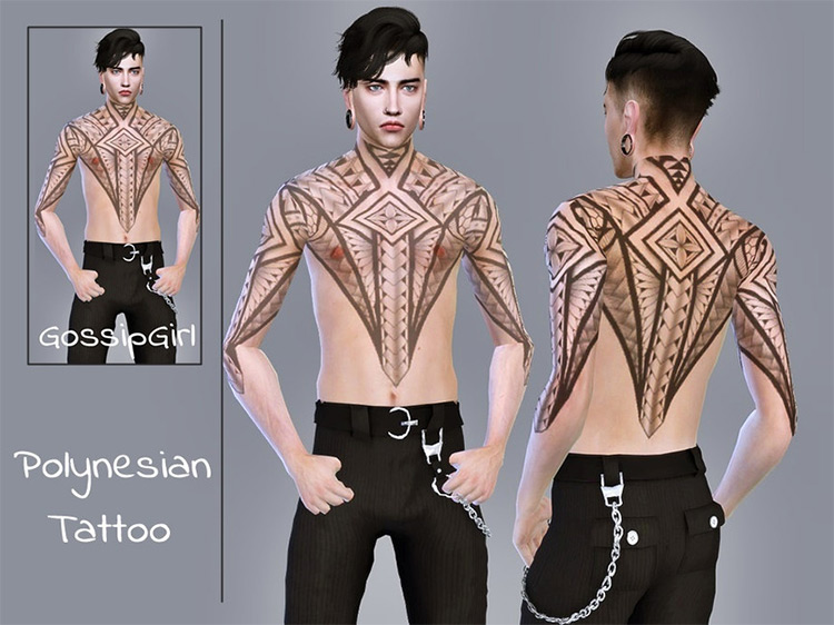 Polynesian Tattoo by GossipGirl-S4 / TS4 CC