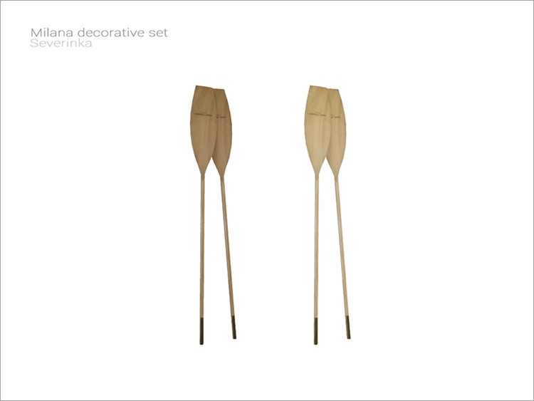 [Milana Décor] Paddles by Severinka_ / TS4 CC