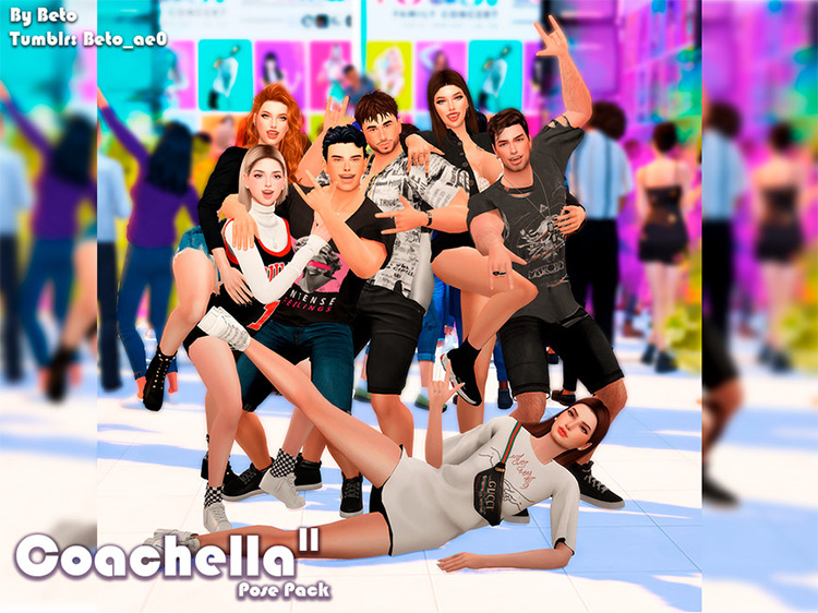 Coachella II / Sims 4 Pose Pack