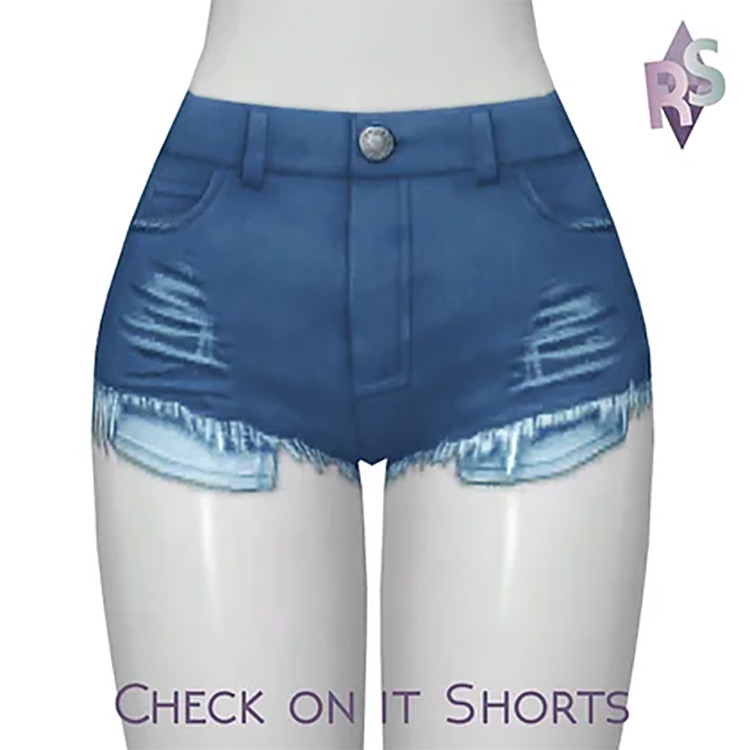 Check On It Shorts / Sims 4 CC