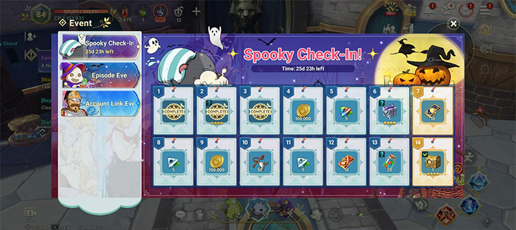 Spooky Check-In Events / Ni no Kuni: Cross Worlds