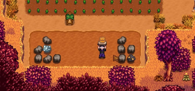 Holding Crab Cakes in Stardew