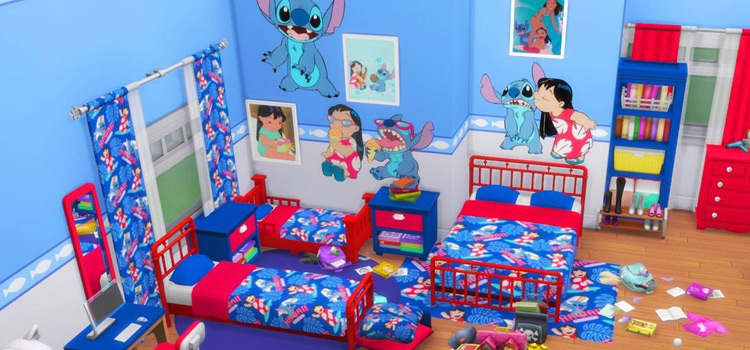 Lilo & Stitch Bedrom CC Set (TS4)