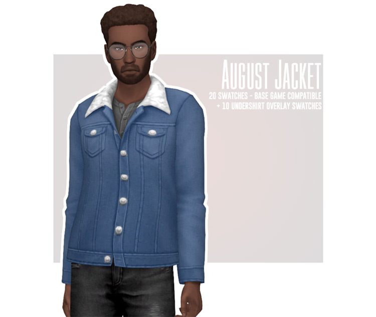 Sims 4 Maxis Match Denim Jacket CC  Guys   Girls    FandomSpot - 12