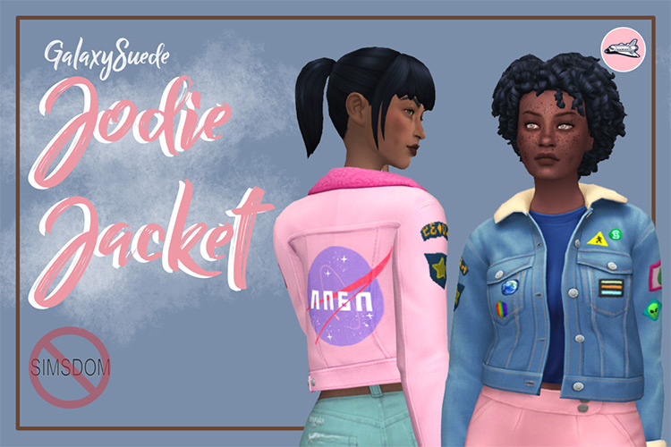 Jodie Jacket by GalaxySuede / Sims 4 CC
