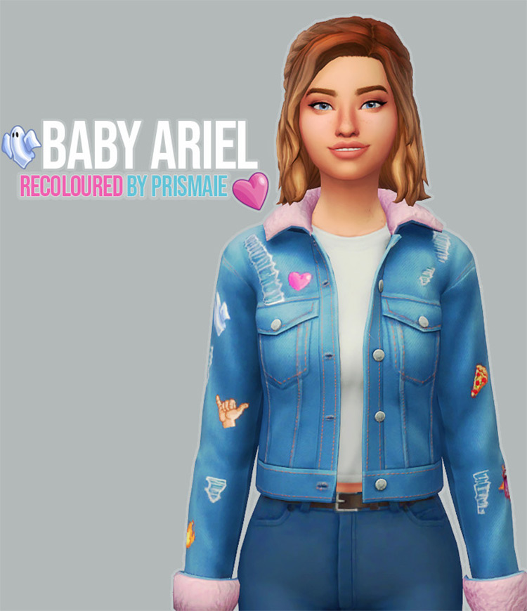 Sims 4 Maxis Match Denim Jacket CC  Guys   Girls    FandomSpot - 49