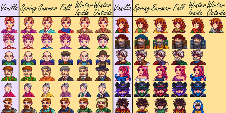 Seasonal Outfits / Stardew Valley Mod