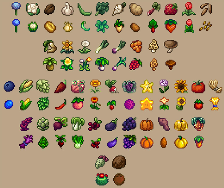 Better Crops and Foraging / Stardew Valley Mod