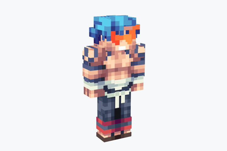 Kamina (Gurren Lagann) Skin For Minecraft