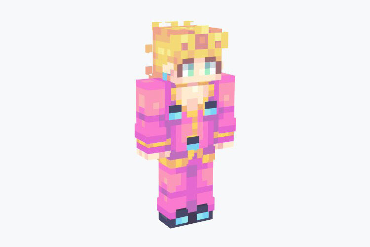 Giorno Giovanna (Jojo’s Bizarre Adventure) Skin For Minecraft