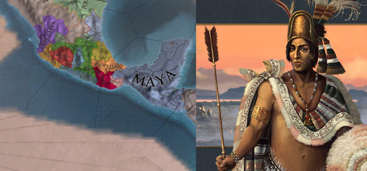 Mayan Empire Artwork in-game + EU4 Map