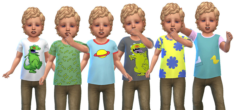 Rugrats Inspired T-Shirts by pixiesandghosts / TS4 CC