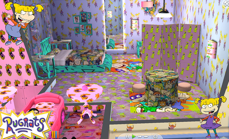 Mommy & Me Rugrats Décor Set by planetkawaii / Sims 4 CC