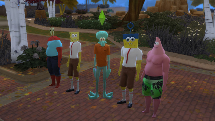 SpongeBob Costumes by Os Sims 4 / TS4 CC