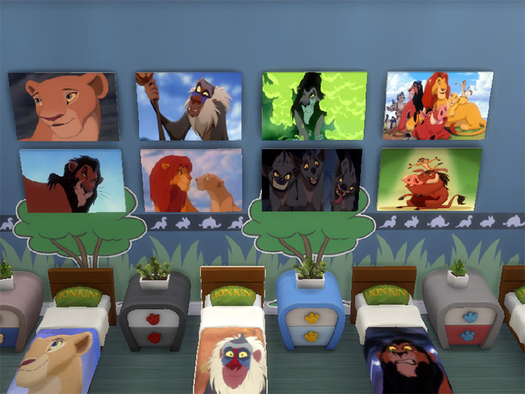 Paintings the Lion King by julimo / TS4 CC