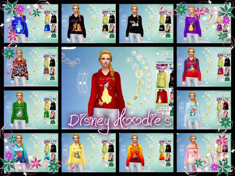 Disney Hoodies by AshleyRaines122 / Sims 4 CC