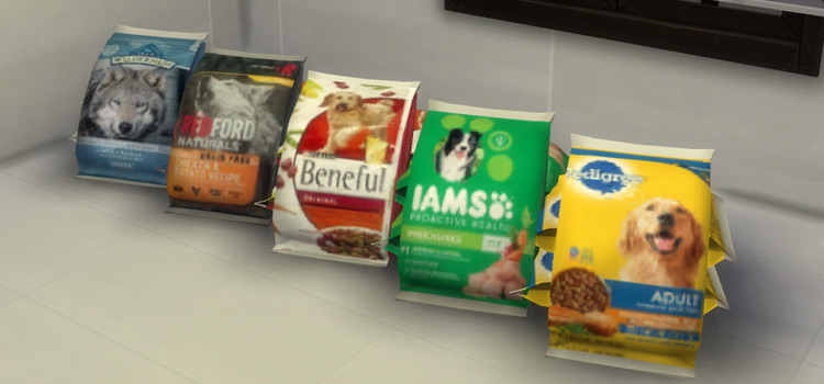 Real Pet Food Brands CC for The Sims 4