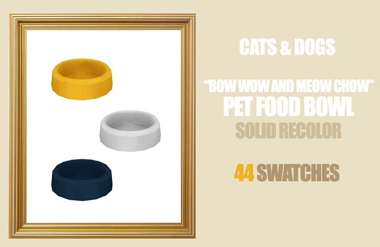 Sims 4 Pet Food   Pet Bowl CC  All Free    - 94