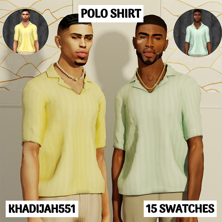 Polo Shirt by Khadijah551 / Sims 4 CC