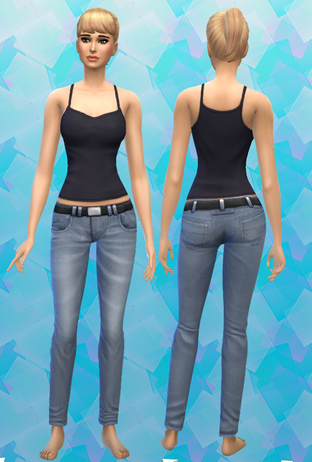 Sims 4 Low Rise Jeans CC  Maxis Match   Alpha    FandomSpot - 44